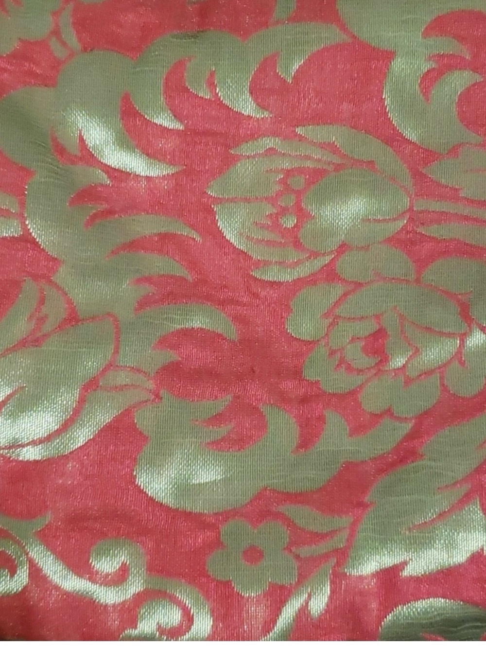 Vintage 2007 Kate Spade  Hobo Bag Pink & Silver Brocade Marina - Picture 9 of 13
